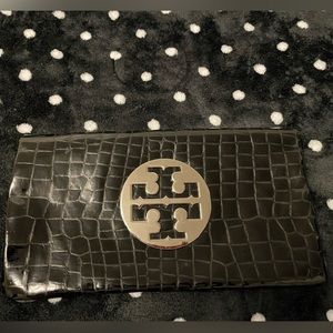 Tory Burch Black Patent Clutch